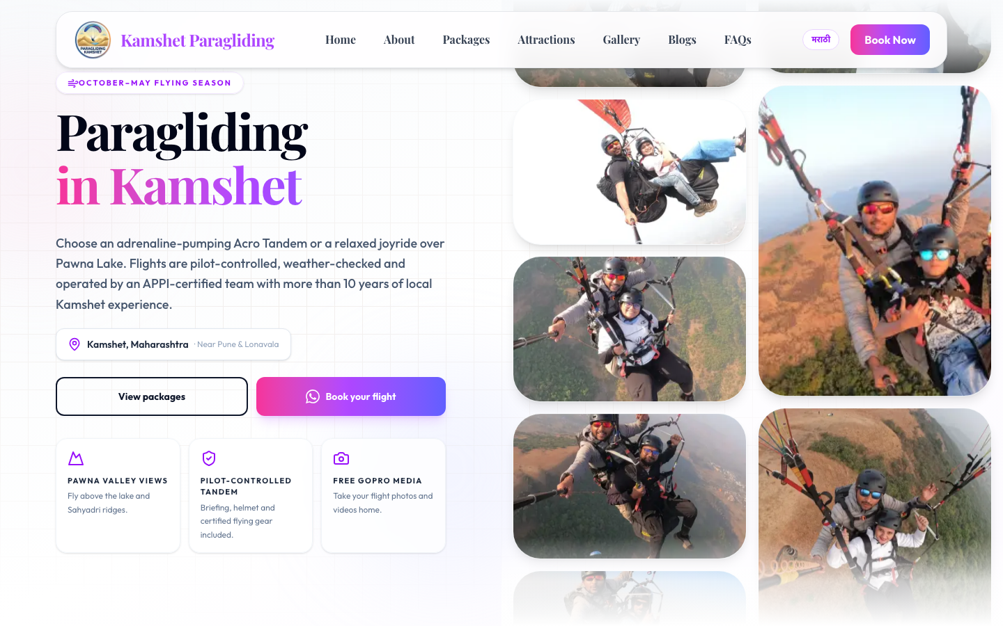 Paragliding Kamshet